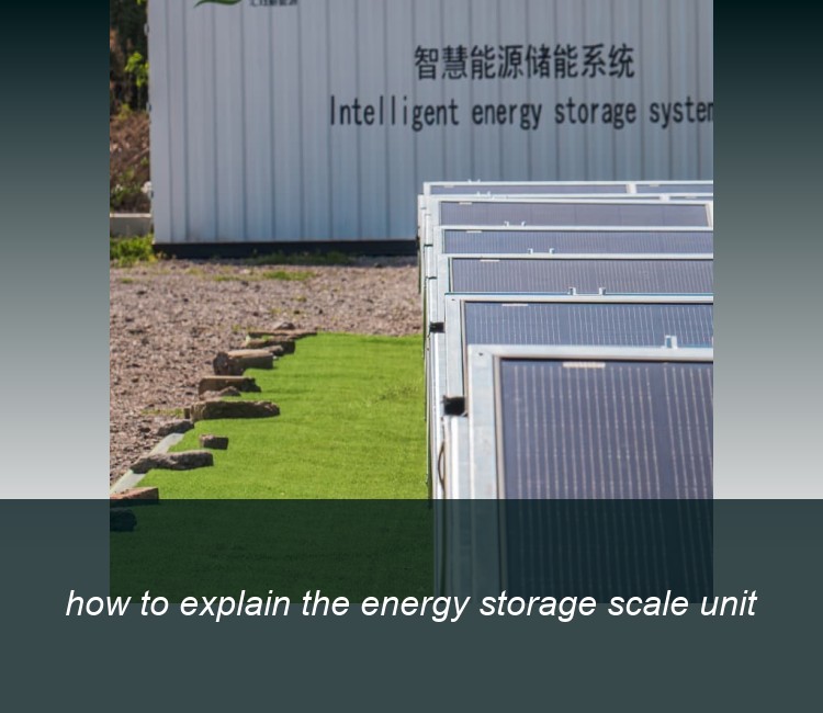 how to explain the energy storage scale unit