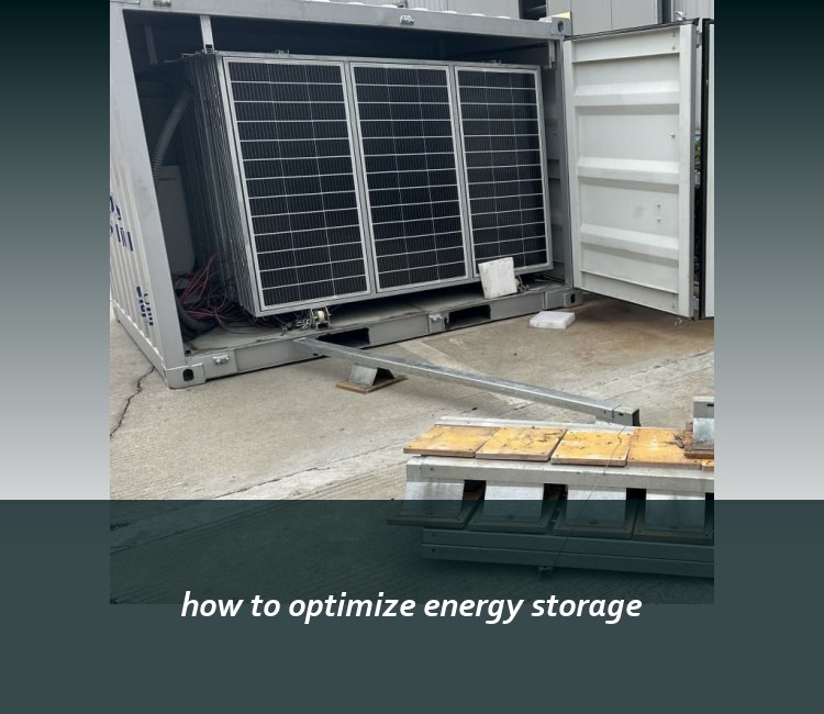 how to optimize energy storage