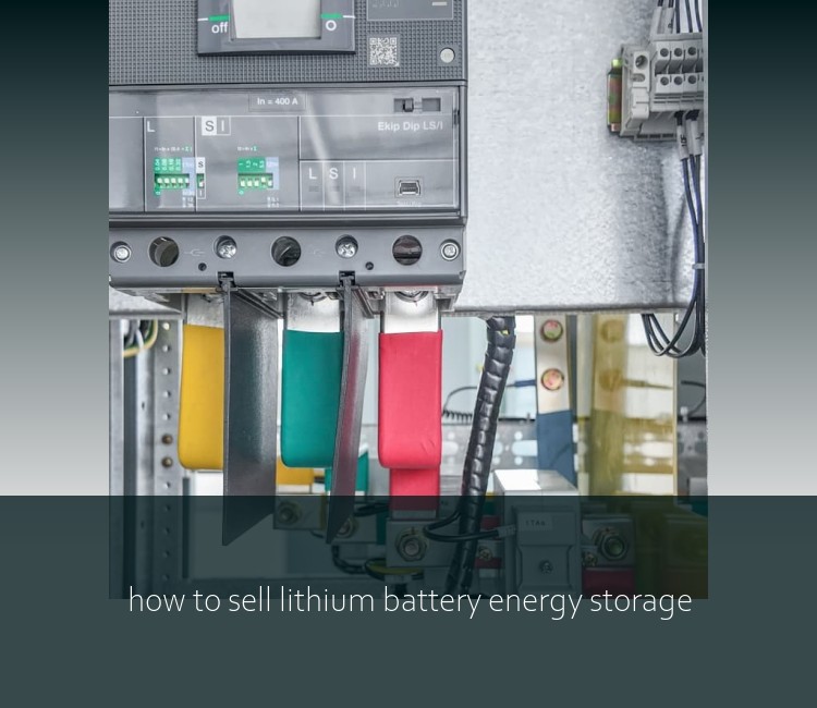 how to sell lithium battery energy storage