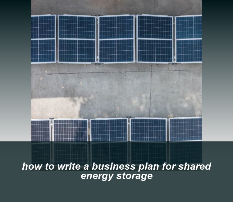 how to write a business plan for shared energy storage