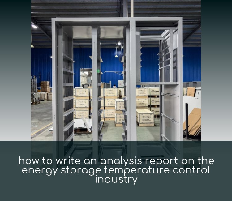 how to write an analysis report on the energy storage temperature control industry
