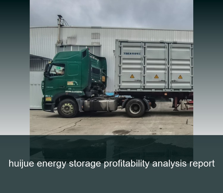 huijue energy storage profitability analysis report