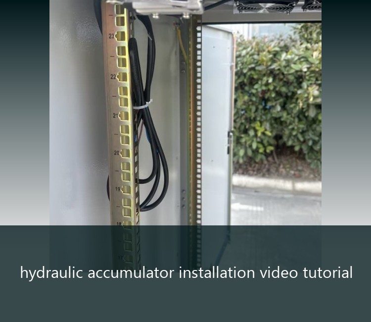 hydraulic accumulator installation video tutorial