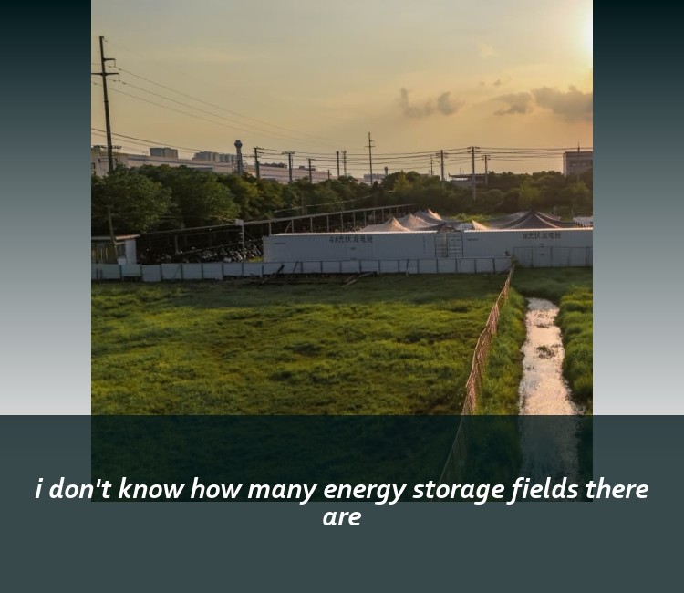 i don't know how many energy storage fields there are