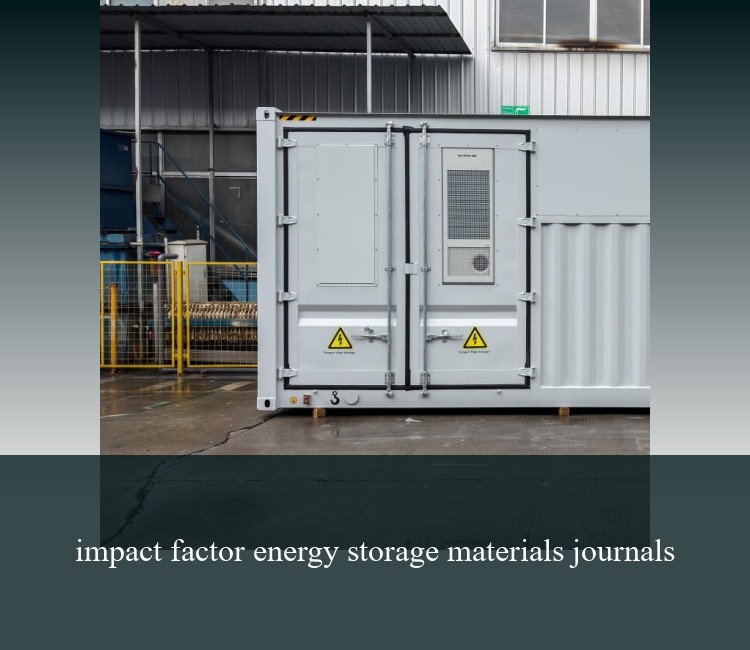 impact factor energy storage materials journals