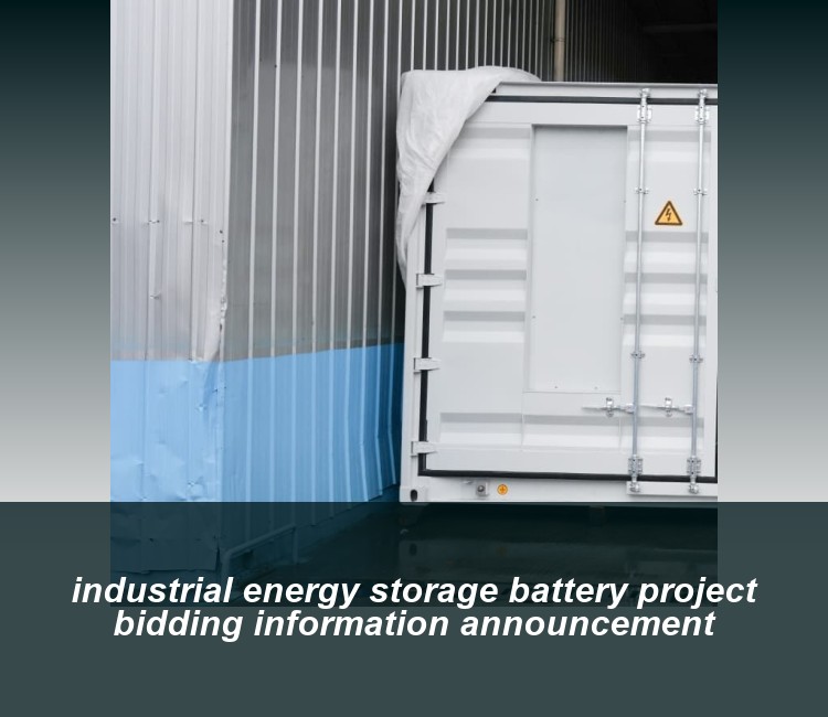 industrial energy storage battery project bidding information announcement