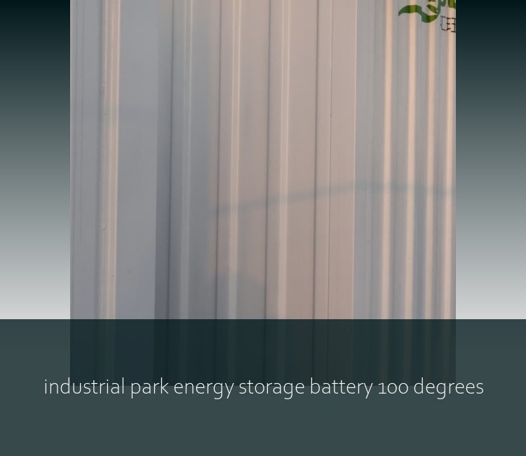 industrial park energy storage battery 100 degrees