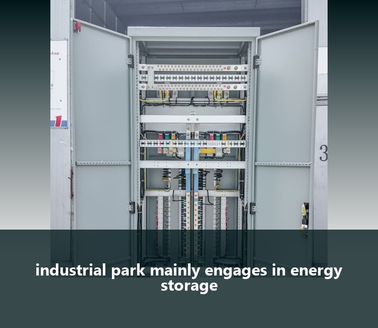 industrial park mainly engages in energy storage