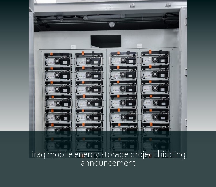 iraq mobile energy storage project bidding announcement