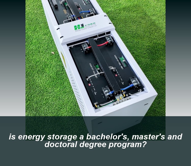is energy storage a bachelor's, master's and doctoral degree program?
