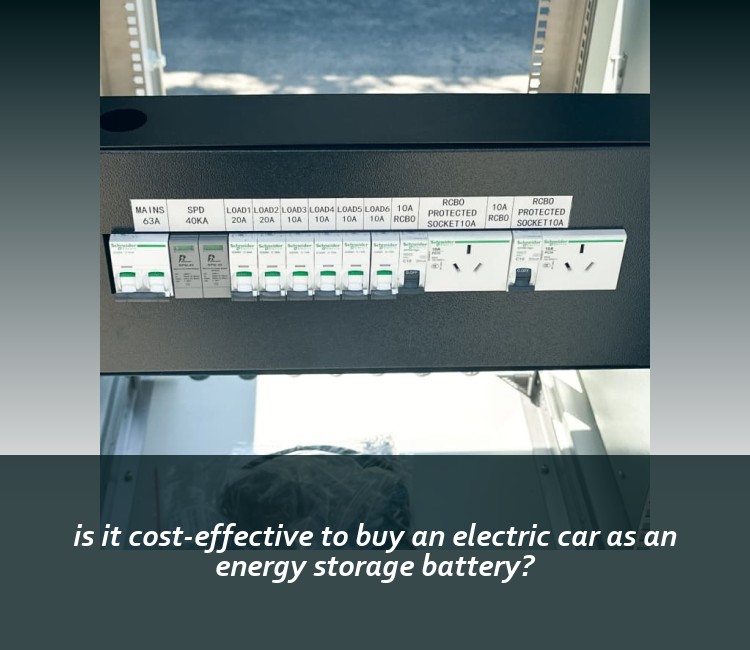 is it cost-effective to buy an electric car as an energy storage battery?
