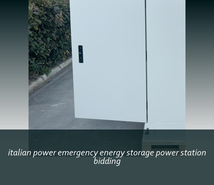 italian power emergency energy storage power station bidding