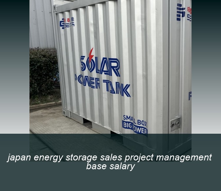 japan energy storage sales project management base salary