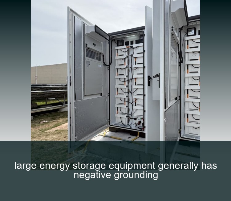 large energy storage equipment generally has negative grounding