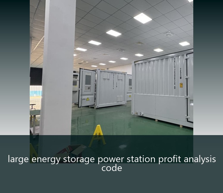 large energy storage power station profit analysis code