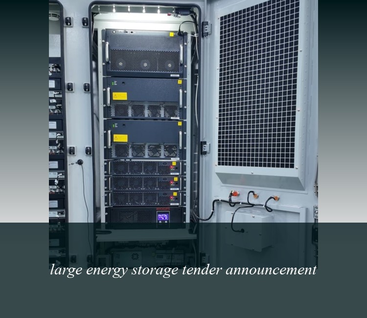large energy storage tender announcement