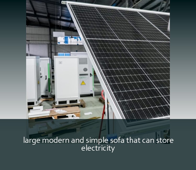 large modern and simple sofa that can store electricity