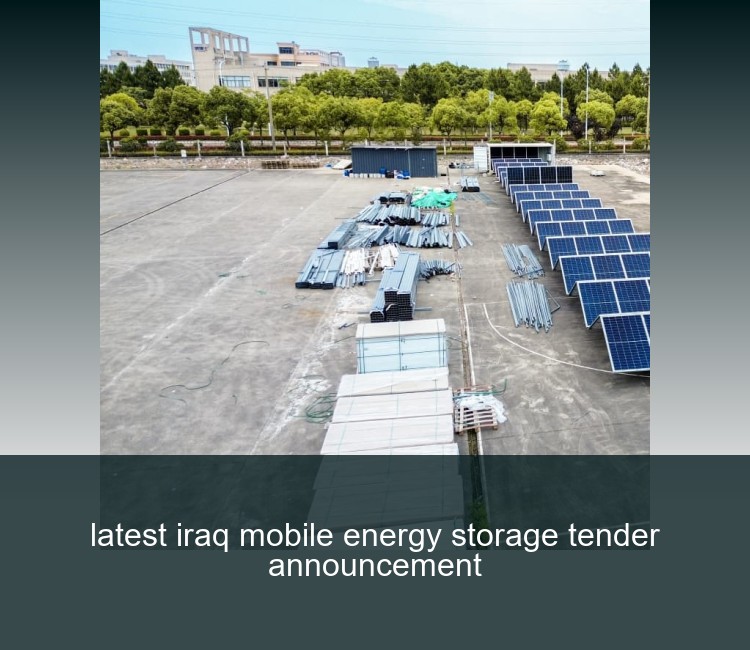 latest iraq mobile energy storage tender announcement