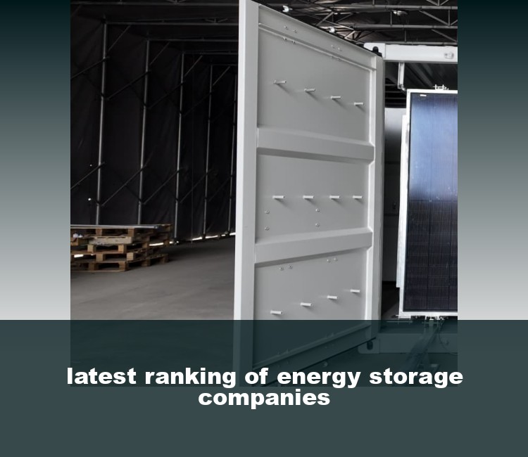 latest ranking of energy storage companies