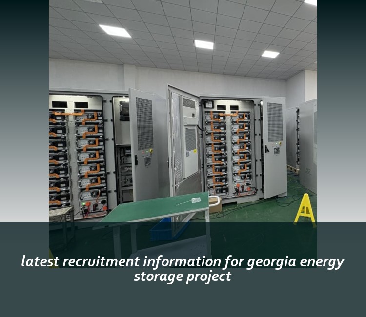 latest recruitment information for georgia energy storage project