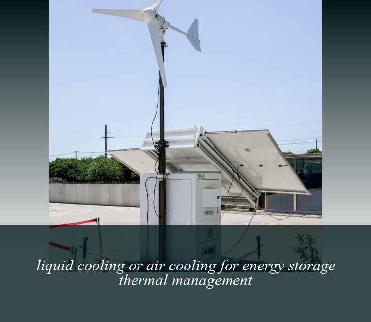 liquid cooling or air cooling for energy storage thermal management