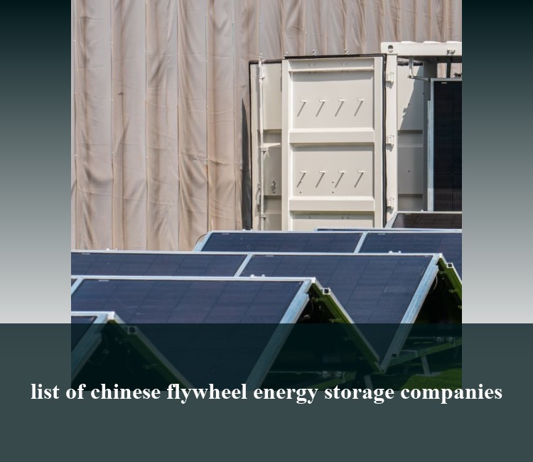list of chinese flywheel energy storage companies