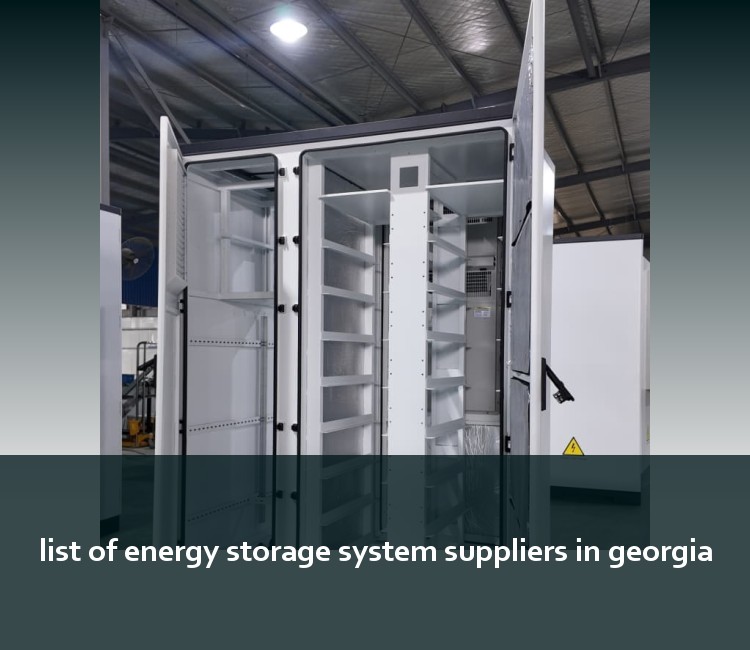 list of energy storage system suppliers in georgia