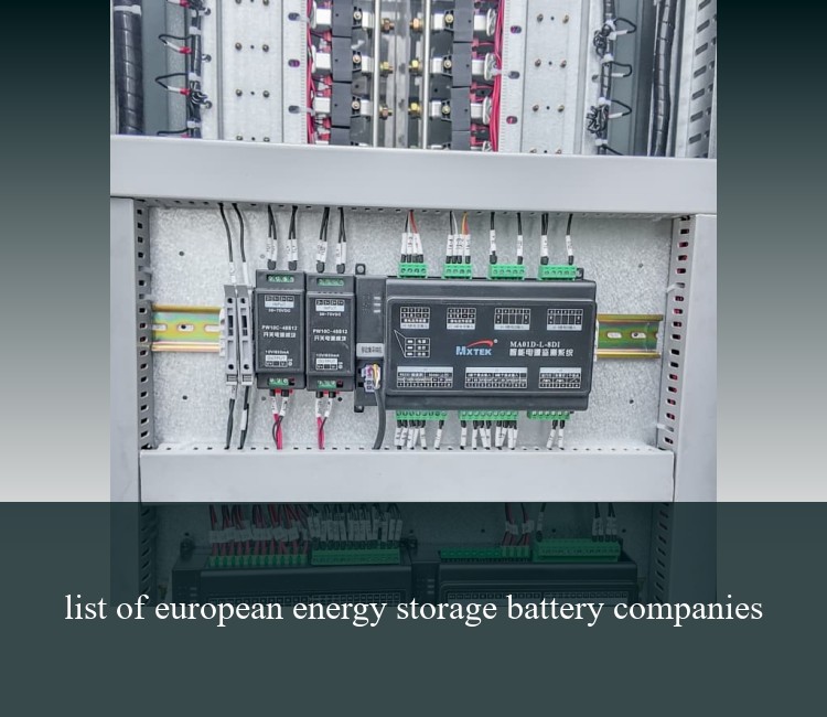 list of european energy storage battery companies