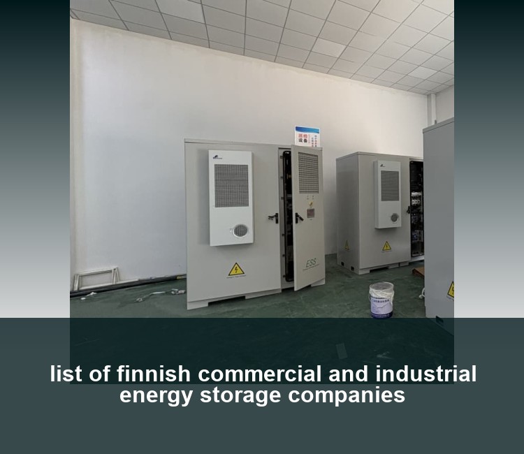 list of finnish commercial and industrial energy storage companies