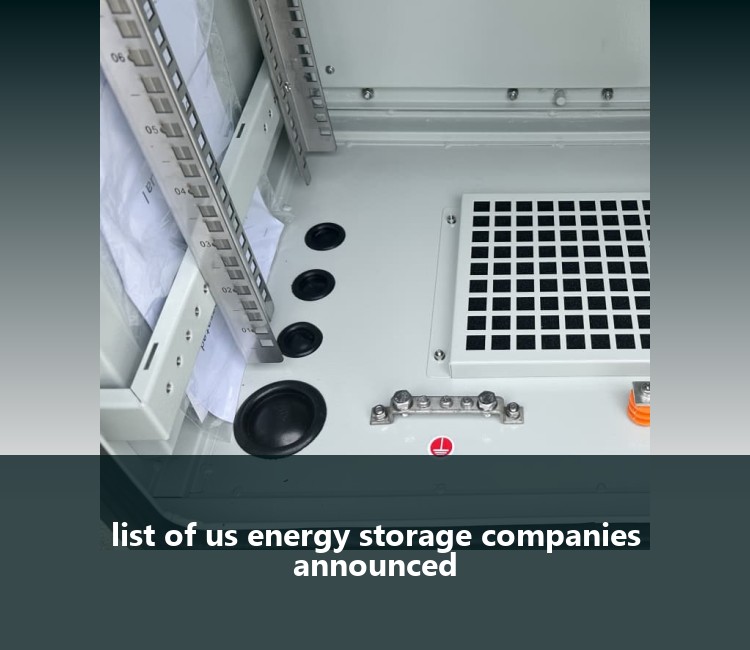 list of us energy storage companies announced
