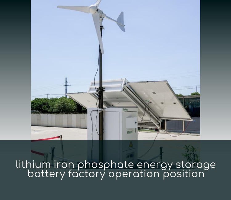 lithium iron phosphate energy storage battery factory operation position