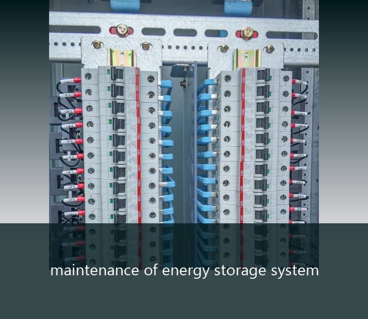 maintenance of energy storage system