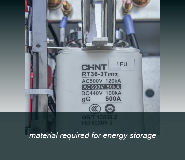material required for energy storage
