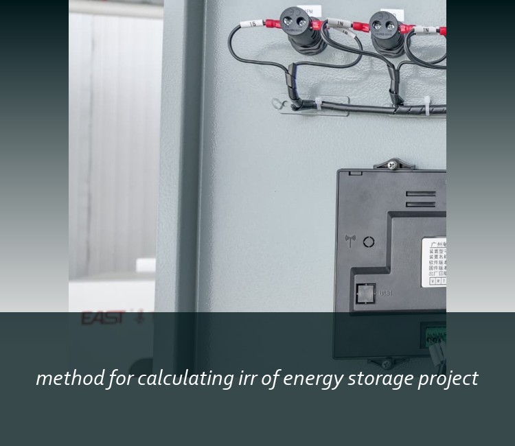 method for calculating irr of energy storage project