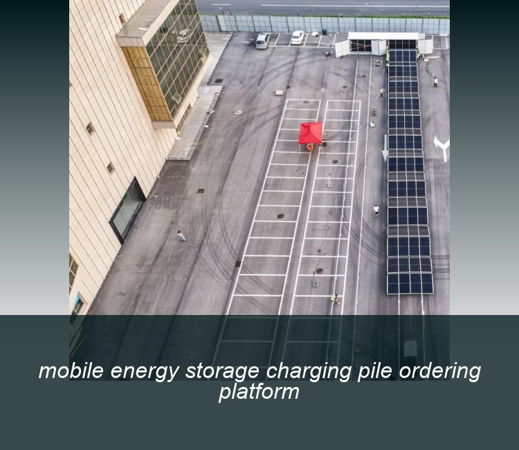 mobile energy storage charging pile ordering platform