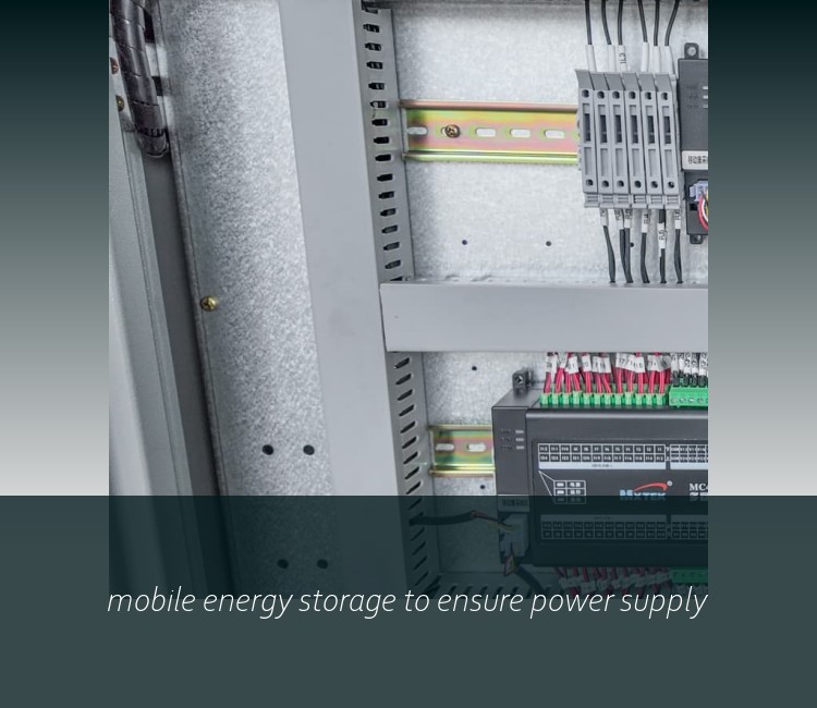 mobile energy storage to ensure power supply