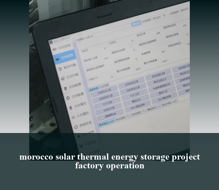 morocco solar thermal energy storage project factory operation