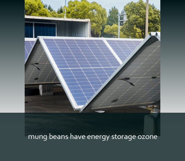 mung beans have energy storage ozone