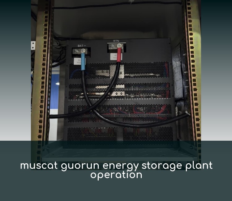 muscat guorun energy storage plant operation
