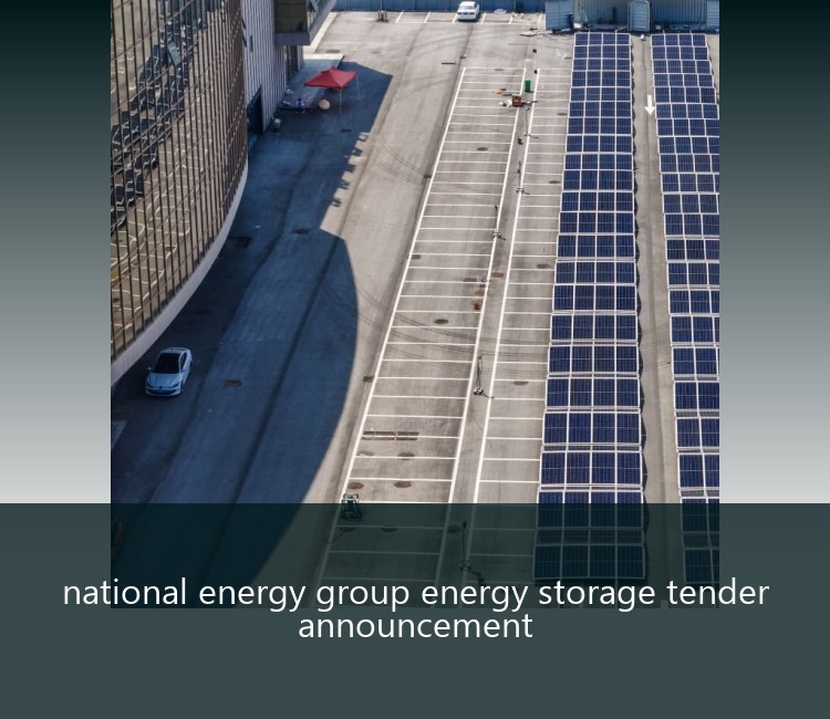 national energy group energy storage tender announcement
