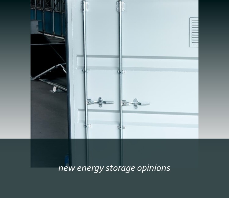 new energy storage opinions