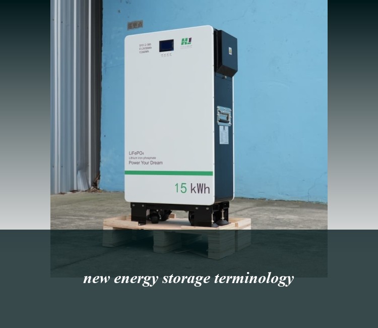 new energy storage terminology