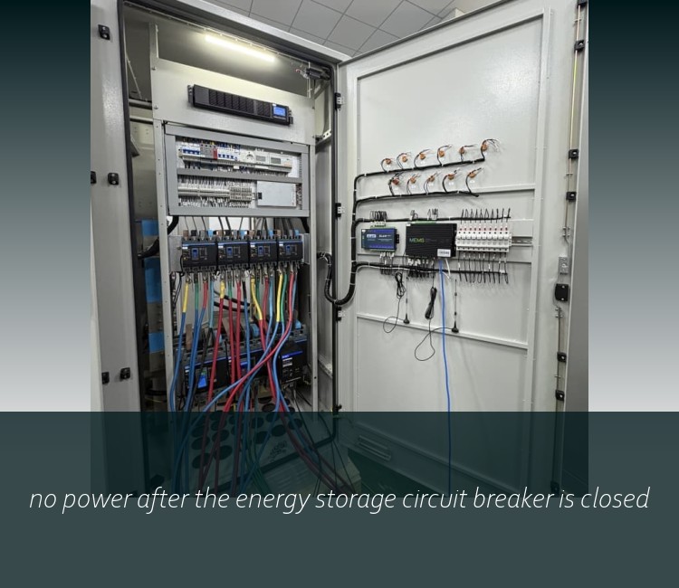 no power after the energy storage circuit breaker is closed