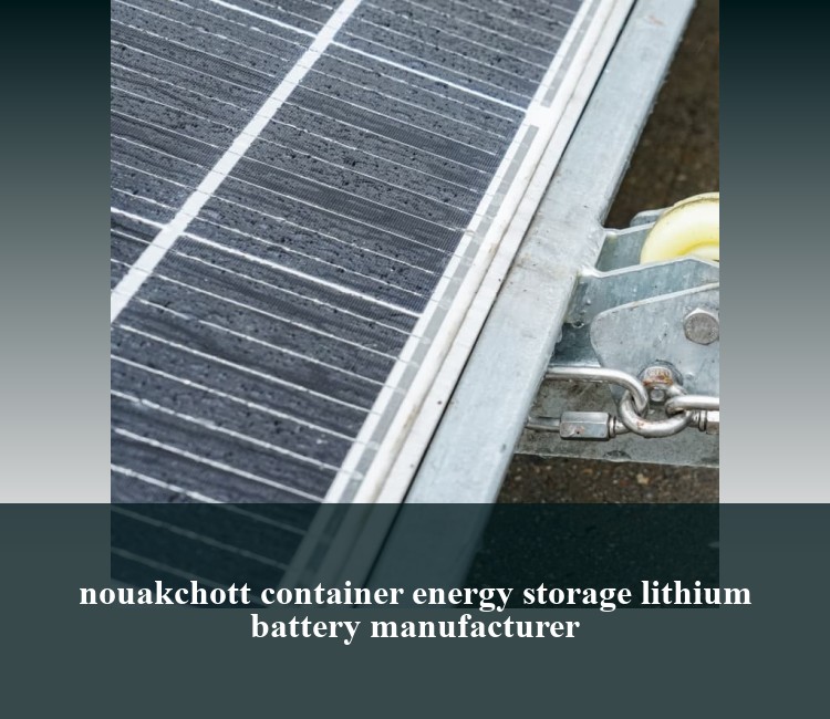 nouakchott container energy storage lithium battery manufacturer