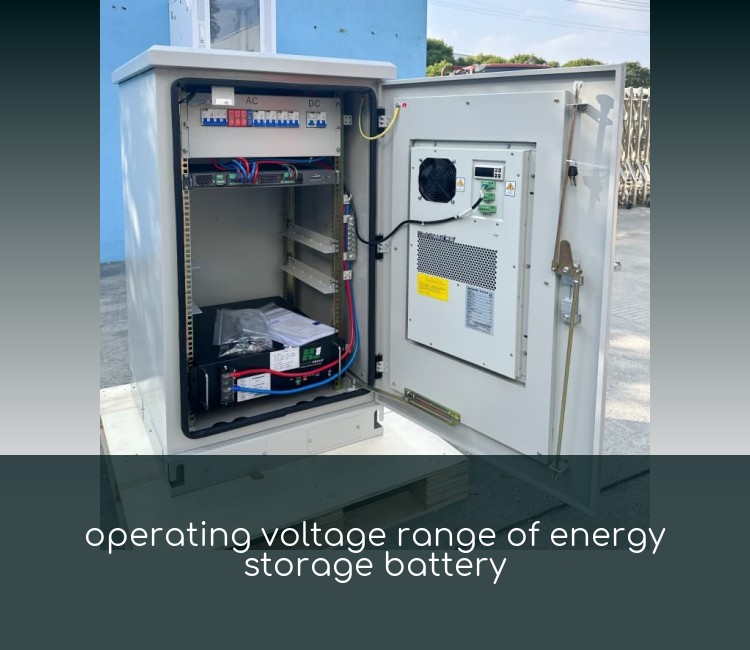 operating voltage range of energy storage battery