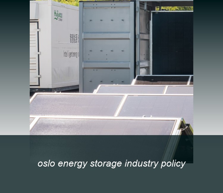 oslo energy storage industry policy