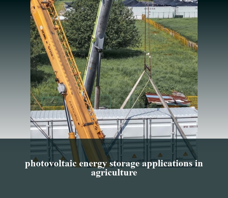 photovoltaic energy storage applications in agriculture