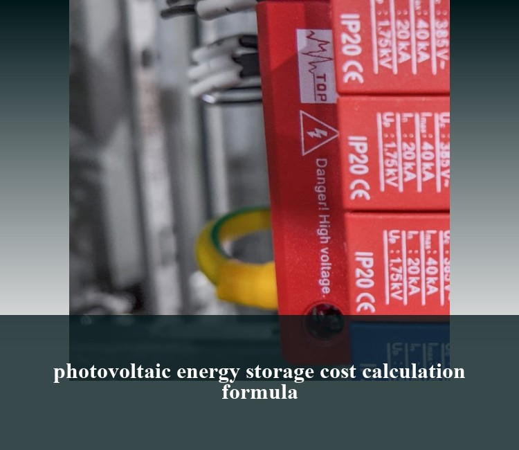 photovoltaic energy storage cost calculation formula