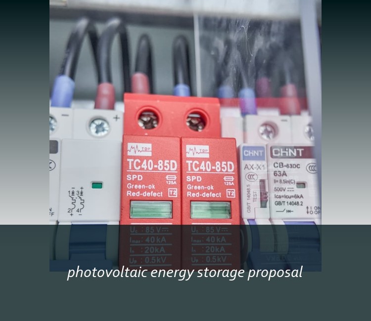 photovoltaic energy storage proposal