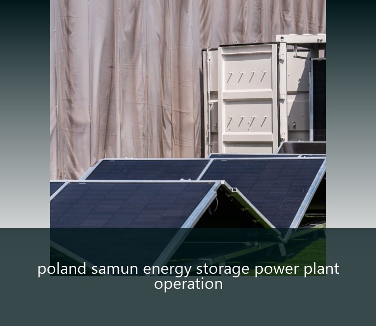poland samun energy storage power plant operation